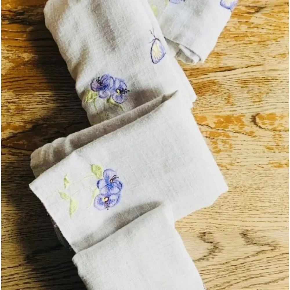 5 cloth napkins or placemats approximately 19 by 13 inches cottage Cottagecore